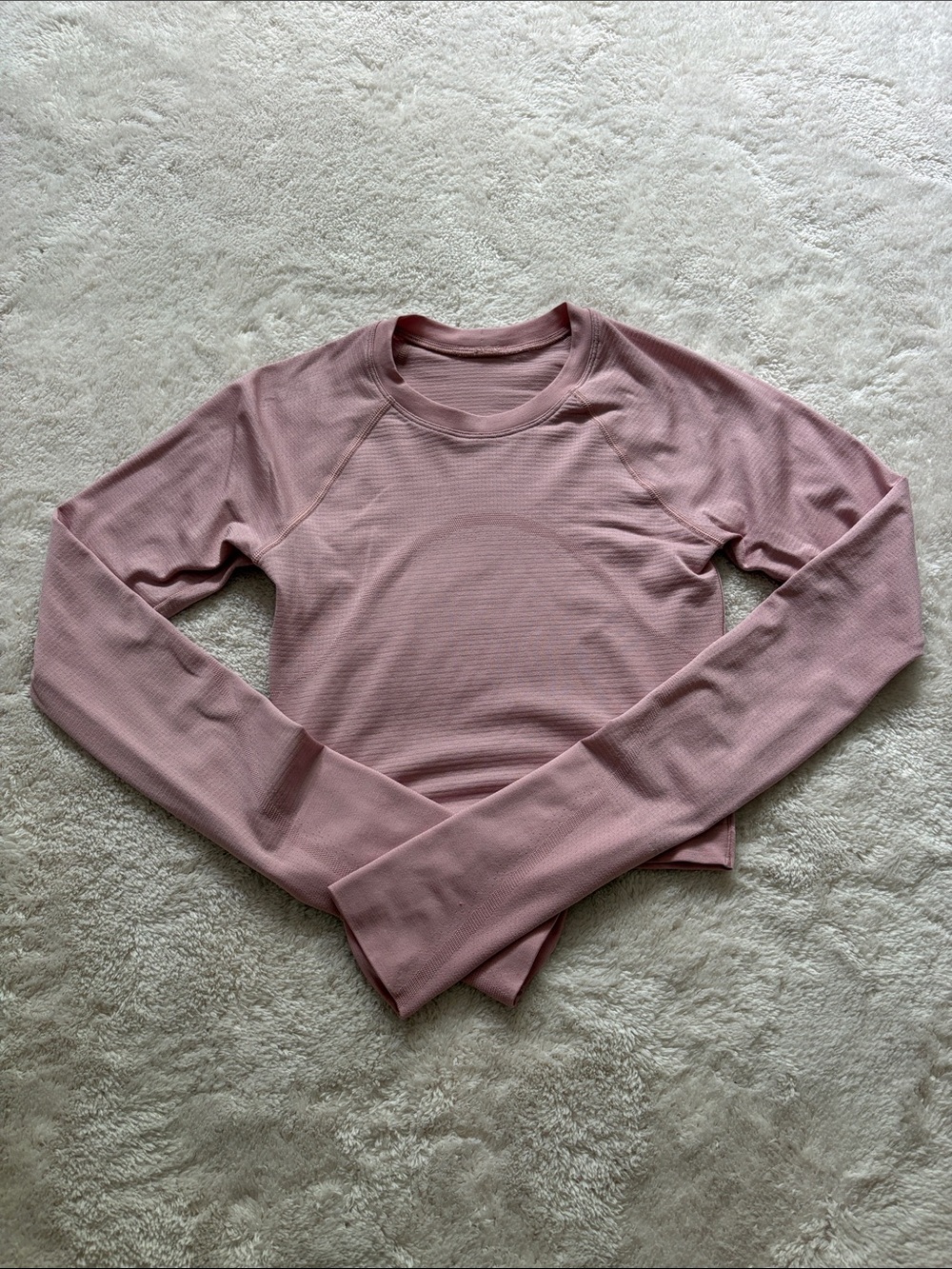 lululemon athletica Long Sleeve Crew Top - Dusty Pink